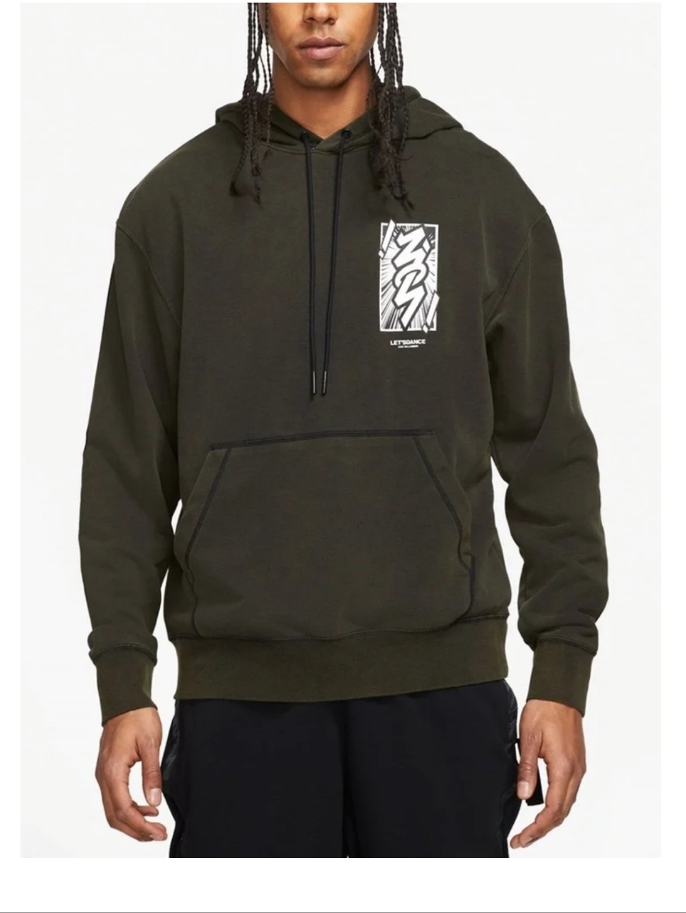 Jordan Men's Dri-Fit Zion Performance Pullover Hoodie Sweatshirt‎ Size XL Black